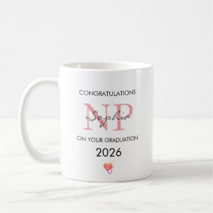 Abschluss für Nurse Practitioner 2026 personalisie Kaffeetasse