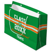 Abschluss für Orangen- und Grünschüler Große Geschenktüte (Vorderseite Schrägansicht)