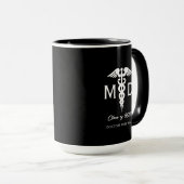 Abschluss für personalisierte Ärztin Tasse (VorderseiteRechts)