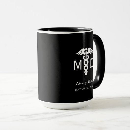 Abschluss für personalisierte Ärztin Tasse (VorderseiteRechts)