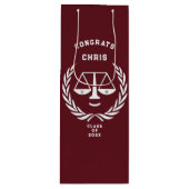 Abschluss für personalisierte Jura Geschenktüte Für Weinflaschen (Vorderseite)