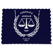 Abschluss für personalisierte Jura Große Geschenktüte (Vorderseite)