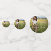 Abschluss für personalisiertes Foto Konfetti (Rückseiten)