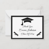 Abschluss für Schwarz und Weiß, ganz nach Ihren Wü Mitteilungskarte (Vorderseite)