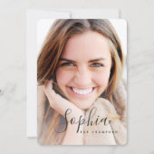 Abschluss für Skript-Foto Einladung (Vorderseite)