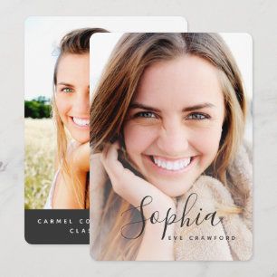 Abschluss für Skript-Foto Einladung