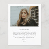 Abschluss für Skript-Foto mit Budget Dankeschön Ka (Rückseite)