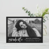 Abschluss für Skriptskripte in Schwarzweiß Ankündigung (Stehend Vorderseite)