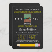 Abschluss für Stift und Schreibtisch Einladung (Vorne/Hinten)