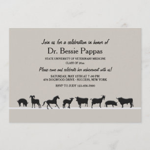 Abschluss für Tiermedizin Einladung