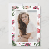 Abschluss für tropisches Foto Einladung (Rückseite)