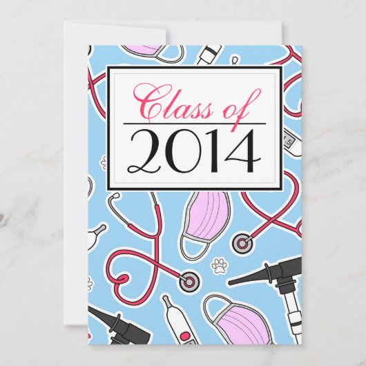 Abschluss für Veterinärtechniker Einladung (Vorderseite)