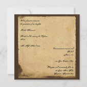 Abschluss für Vintages Papierpapier Foto Einladung (Rückseite)