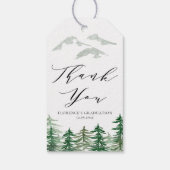 Abschluss für Wasserfarbenwälder Geschenkanhänger (Rückseite)