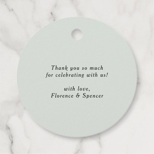 Abschluss für Wasserfarbenwälder Geschenkanhänger (Rückseite)