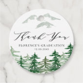 Abschluss für Wasserfarbenwälder Geschenkanhänger (Vorderseite)