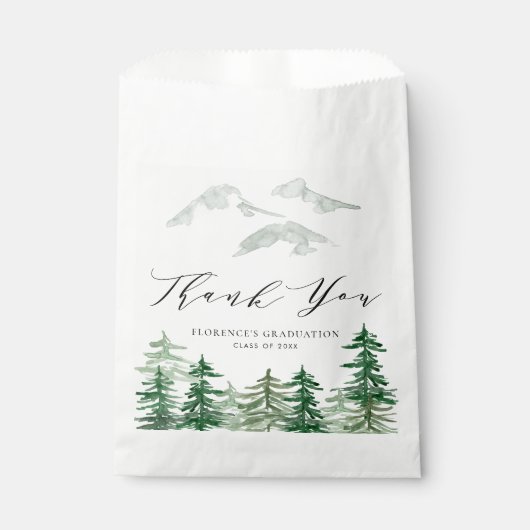 Abschluss für Wasserfarbenwälder Geschenktütchen (Vorderseite)