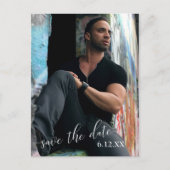 Abschluss für weißes Foto mit weißem Text Postkarte (Vorderseite)