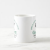 Abschluss für Zahnärzte in der grünen Zahnarztschu Kaffeetasse (Mittel)