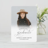 Abschluss für zeitgenössische Kalligrafie-Script-F Einladung (Stehend Vorderseite)