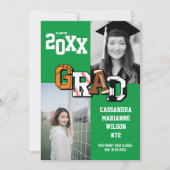 Abschluss Fußball Fußball Fußball Fußball Grün Einladung (Vorderseite)