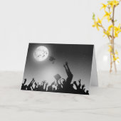 Abschluss-Fußspuren auf dem Mond Karte (Gelbe Blume)