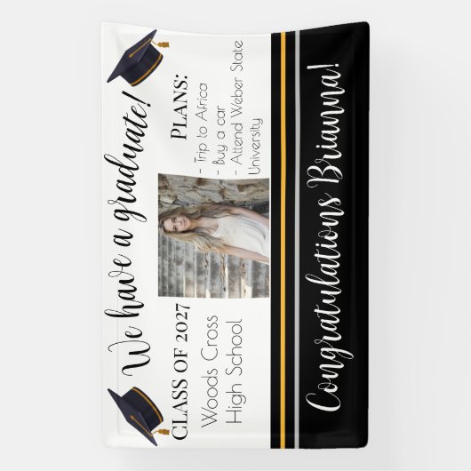 Abschluss Future Plans Party Banner (Vertikal)