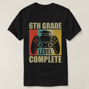 Abschluss-Gamer-Abschluss der Stufe 6 T-Shirt