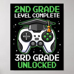 Abschluss-Gamer der zweiten Stufe bis zur dritten Poster