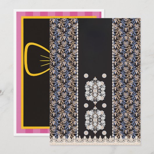 Abschluss-, Geburts- und Bewegungskarten Ankündigung (Vorne/Hinten)