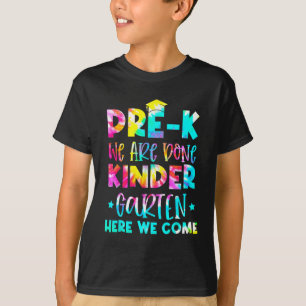 Abschluss Gefärbte Krawatte Kindergarten T-Shirt
