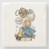 Abschluss Gegenwart Blue Cap Steinuntersetzer (Vorderseite)