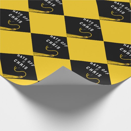 Abschluss Gelbes Geschenkpapier (Ecke)