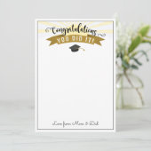 Abschluss Geld Geschenk gut getan Geldkartenhalter Einladung (Stehend Vorderseite)