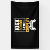 Abschluss-Geschenk | Abschluss der High School Banner (Vertikal)