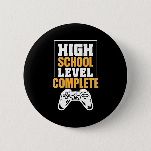 Abschluss-Geschenk | Abschluss der High School Button (Vorderseite)