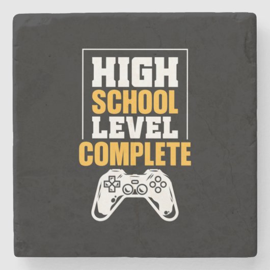 Abschluss-Geschenk | Abschluss der High School Steinuntersetzer (Vorderseite)