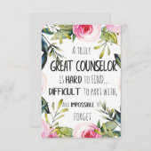 Abschluss-Geschenk des Counselor Office (Vorne/Hinten)