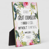 Abschluss-Geschenk des Counselor Office Fotoplatte (Seite)