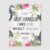 Abschluss-Geschenk des Counselor Office Magnetkarte (Vorderseite)