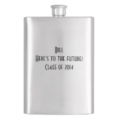 Abschluss-Geschenk-Flasche Flachmann (Vorderseite)