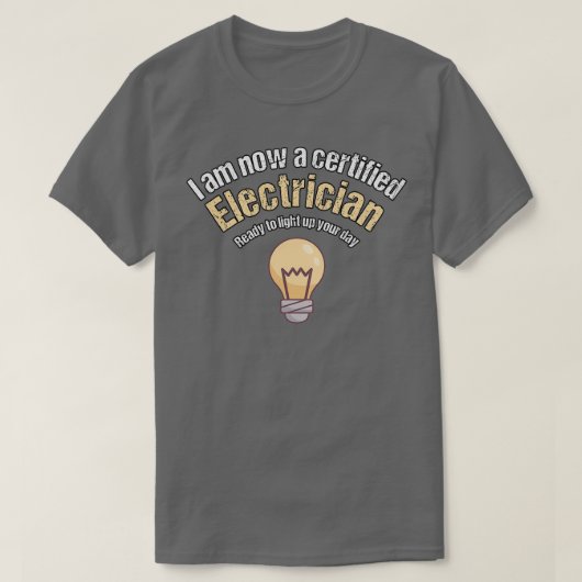Abschluss-Geschenk für Elektrolehrer T-Shirt (Design vorne)
