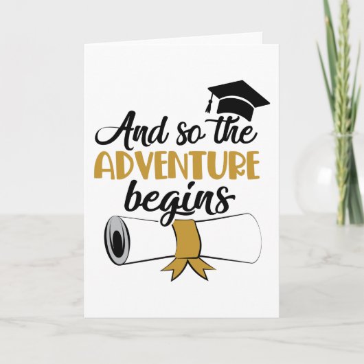 Abschluss Geschenk für ihn ihren T - Shirt Karte (Vorderseite)