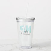 Abschluss-Geschenk für NP-Krankenpfleger Acryltrinkbecher (Rückseite)