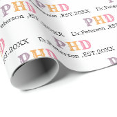 ABSCHLUSS-Geschenk für PHD oder Ärzte Geschenkpapier (Rolleneckpunkt)