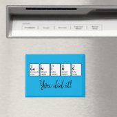 Abschluss Geschenk Genius regelmäßig Tabelle Geek Magnet (In Situ (Geschirrspüler))