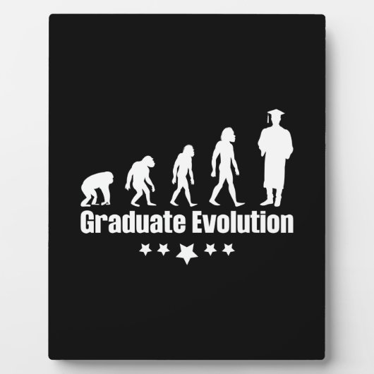 Abschluss-Geschenk | Graduate Evolution Fotoplatte (Vorderseite)