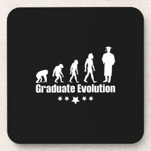 Abschluss-Geschenk Graduate Evolution Getränkeuntersetzer