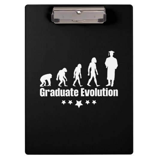Abschluss-Geschenk | Graduate Evolution Klemmbrett (Vorderseite)