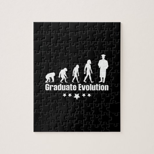 Abschluss-Geschenk | Graduate Evolution Puzzle (Vertikal)